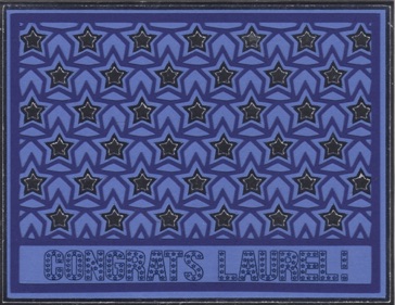 Layered Inset Stars
(dark blue)
Congrats Card